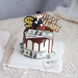 Bánh sinh nhật hình tiền đô la